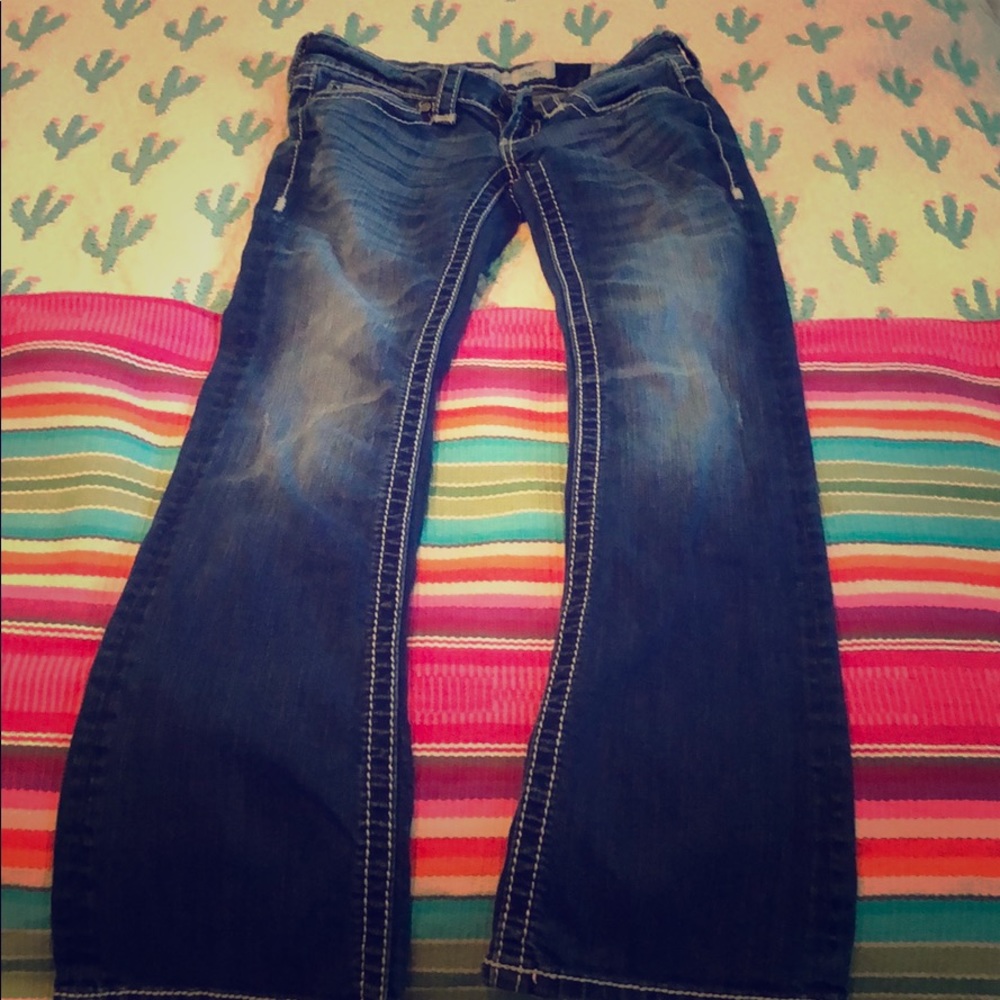 these are a worn a few times pair of BKE jeans.